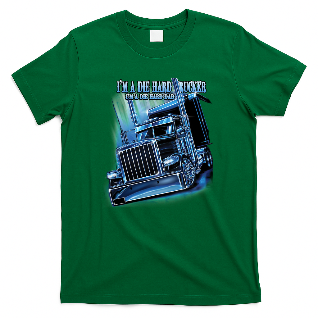 Trucker Dad Vintage Truck T-Shirt - Irish Green