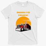 Classic Truck Driver Graphic Tee - White