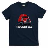 Trucker Dad Bold Graphic T-Shirt - Navy Blue