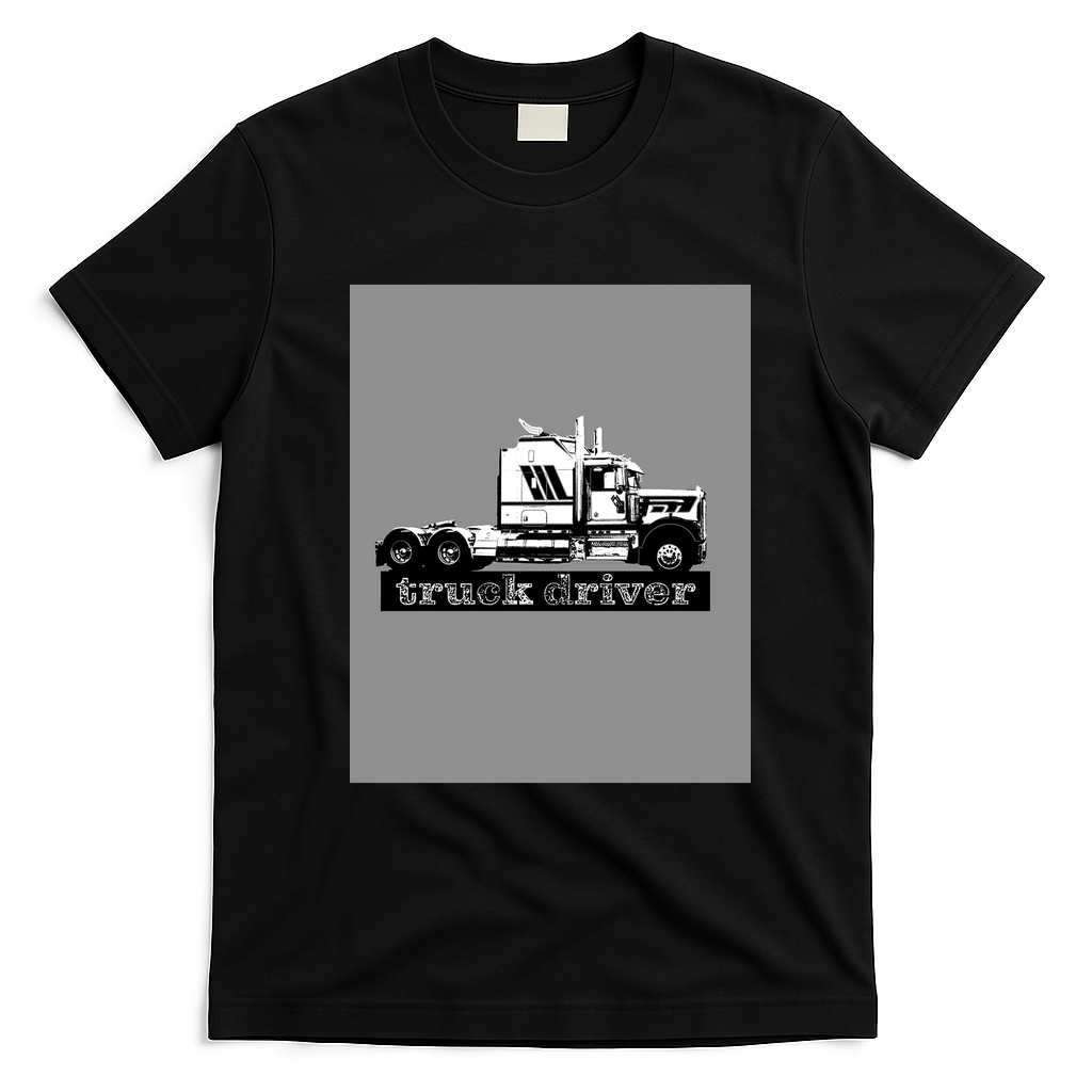 Proud Truck Driver Classic T-Shirt - Black