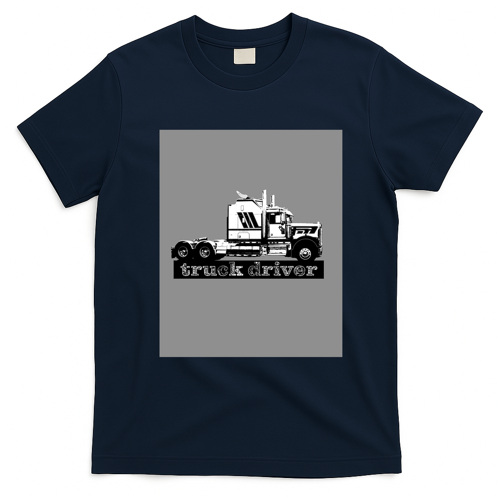 Proud Truck Driver Classic T-Shirt - Navy Blue