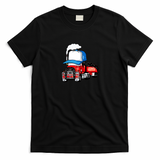 Funny Tractor-Trailer Truck Driver T-Shirt - Black