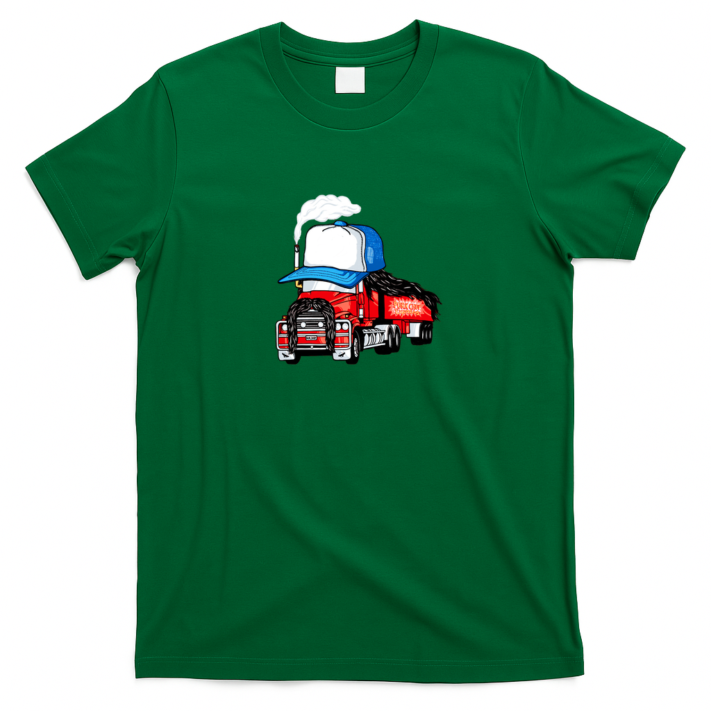 Funny Tractor-Trailer Truck Driver T-Shirt - Irish Green