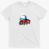Funny Tractor-Trailer Truck Driver T-Shirt - White