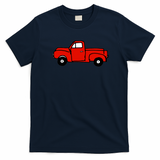 Classic Truck Distressed Graphic Tee - Navy Blue