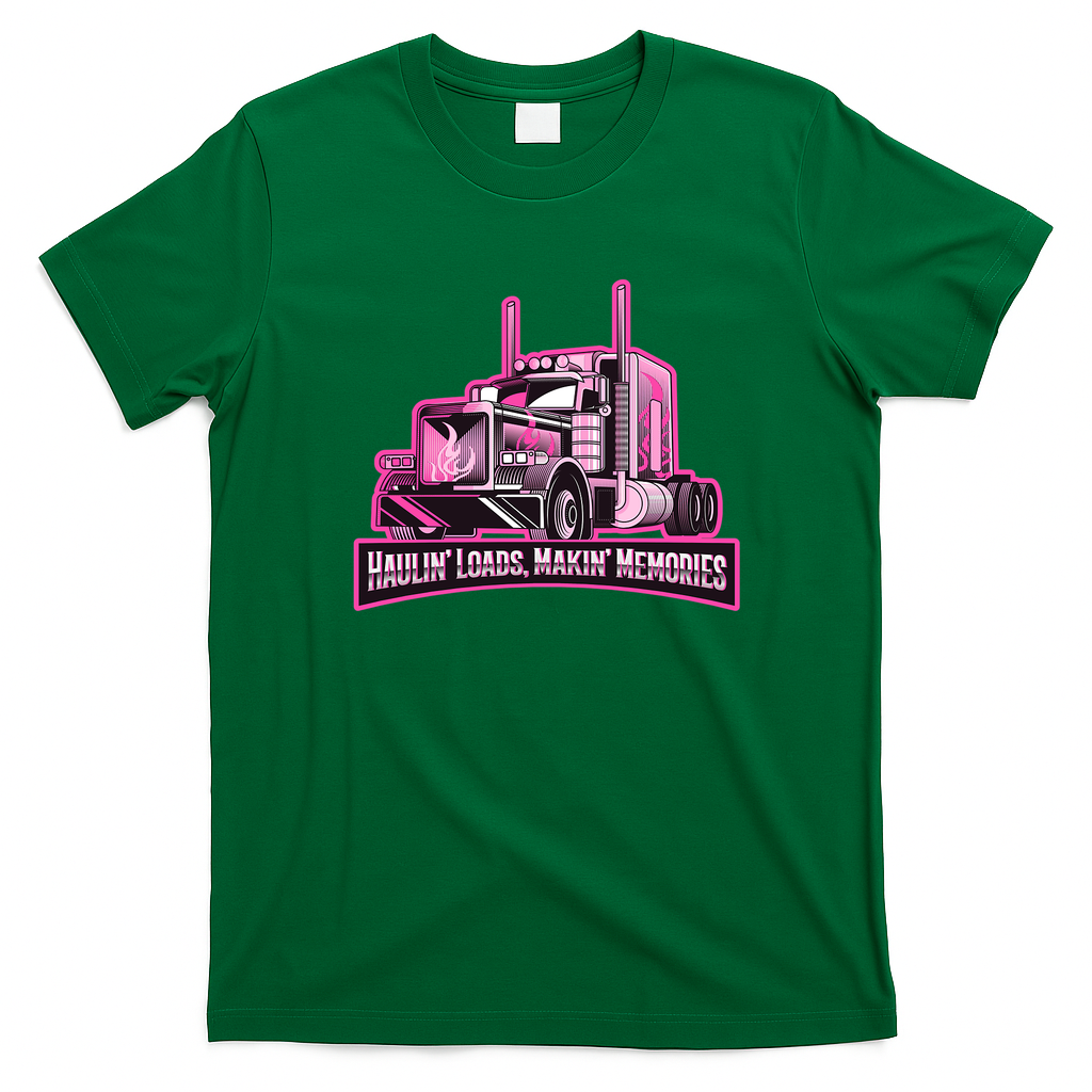 Haulin’ Loads, Makin’ Memories T-Shirt - Irish Green