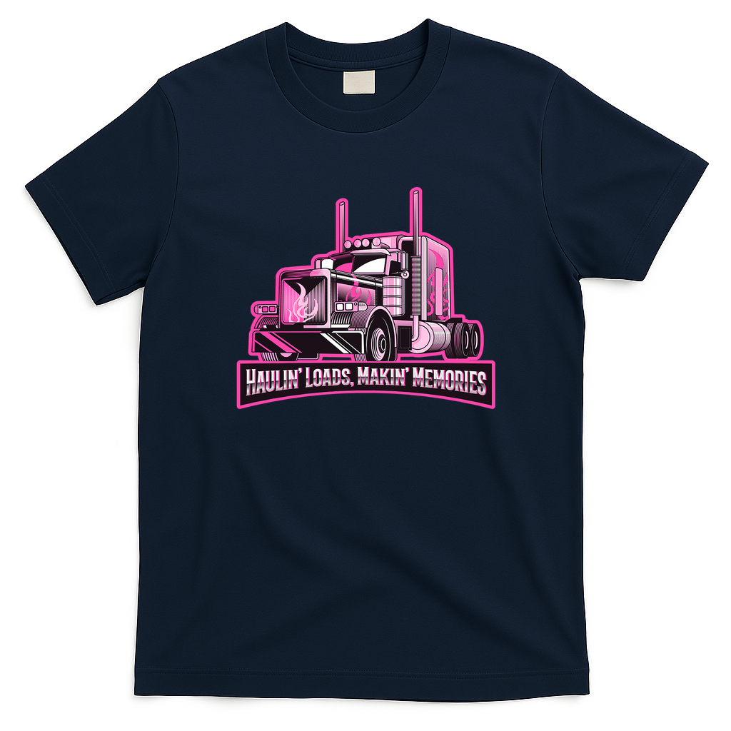 Haulin’ Loads, Makin’ Memories T-Shirt - Navy Blue