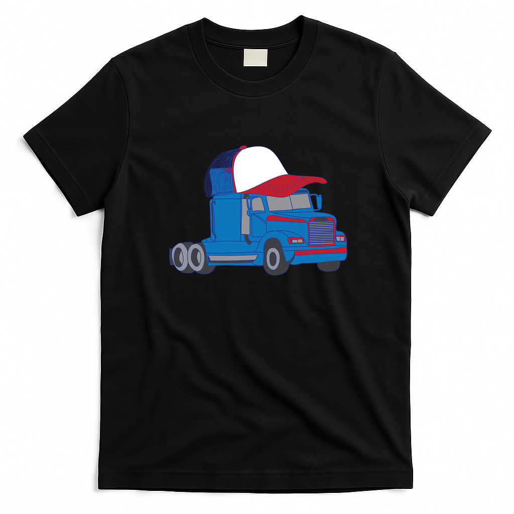 Trucker Hat Classic Trucker T-Shirt - Black
