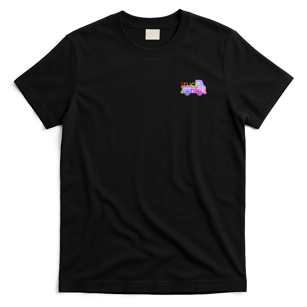 Truck Honk Vintage Graphic Tee - Black
