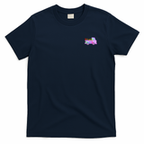 Truck Honk Vintage Graphic Tee - Navy Blue
