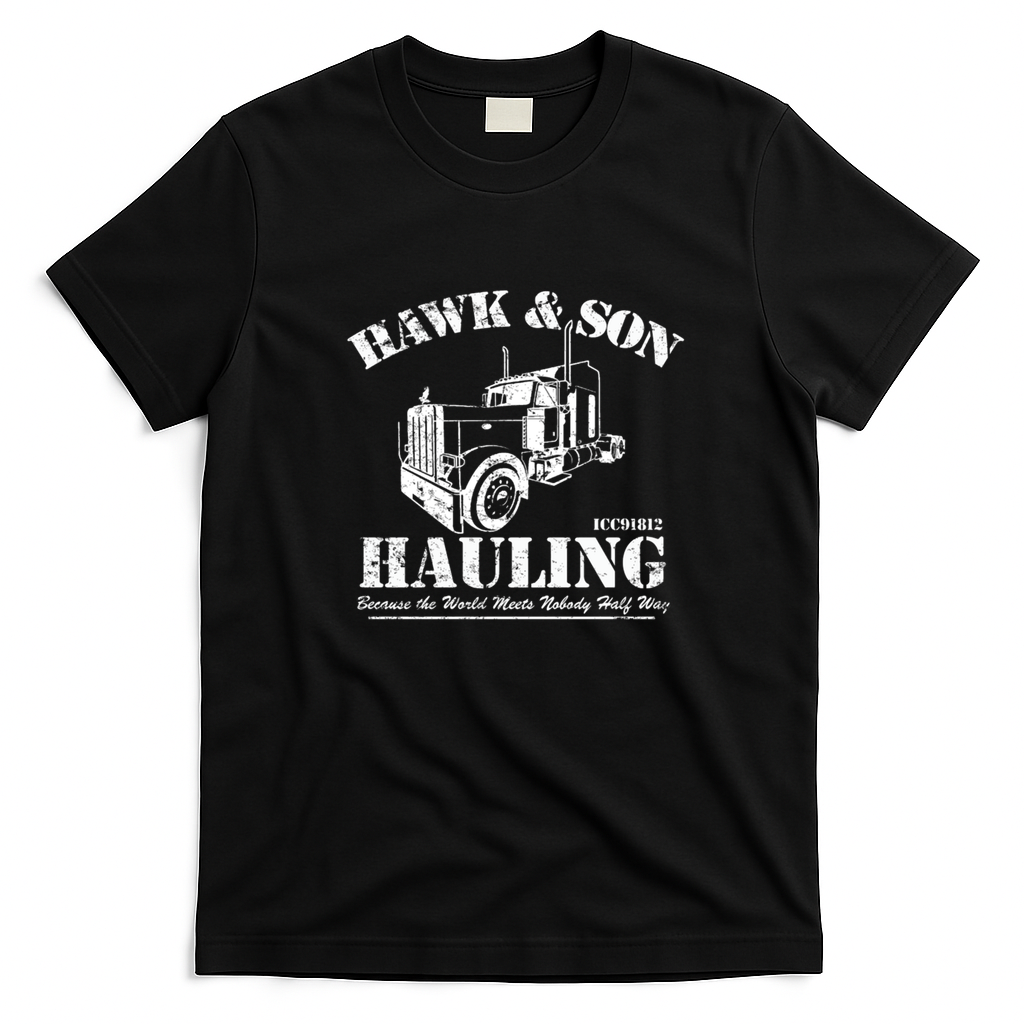 Over The Top Hawk & Son Hauling Vintage T-Shirt - Black