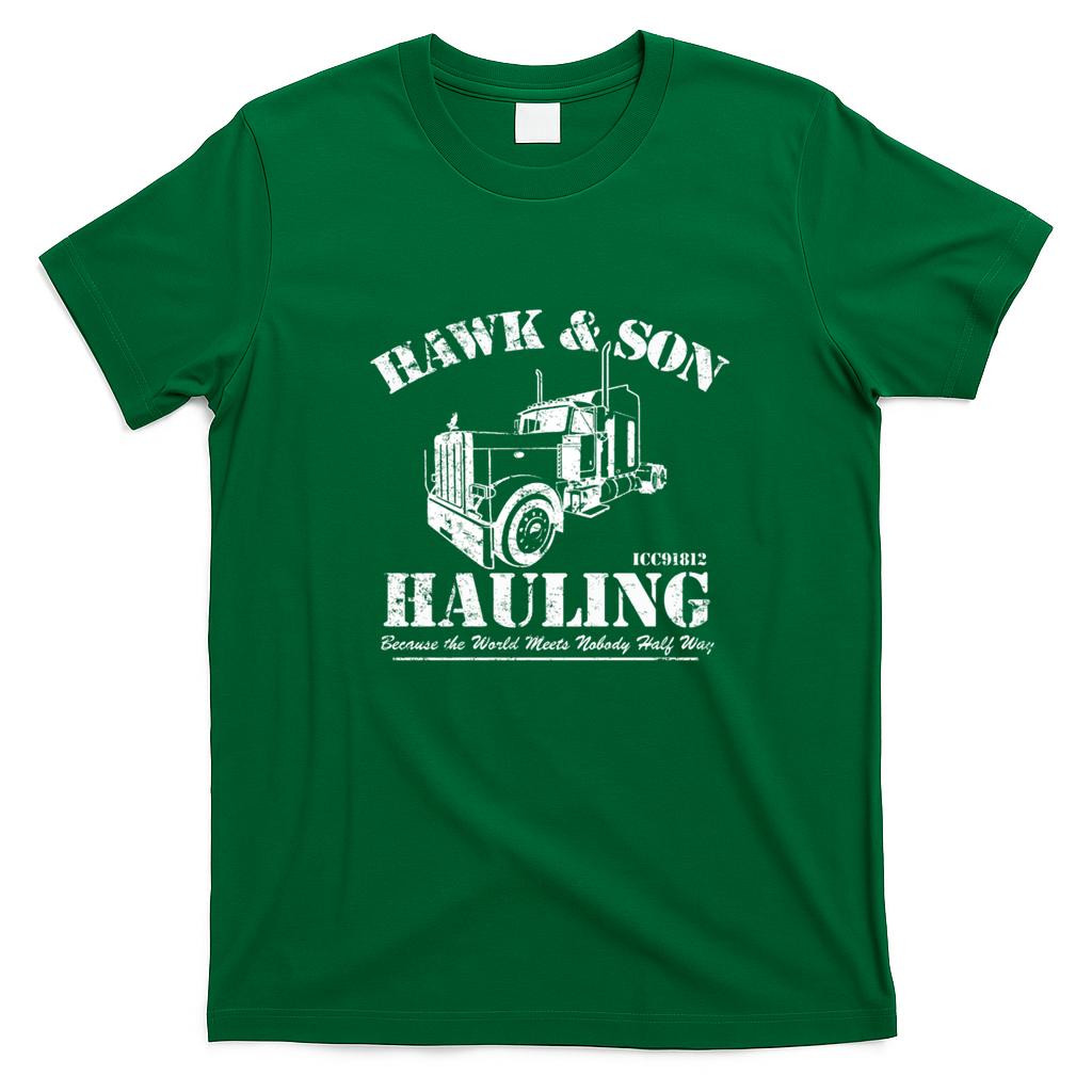 Over The Top Hawk & Son Hauling Vintage T-Shirt - Irish Green