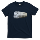 A Truck for Jack Retro Trucker Tee - Navy Blue