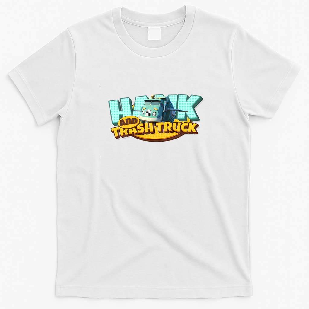 Classic Cartoon Cars Retro Logo T-Shirt - White