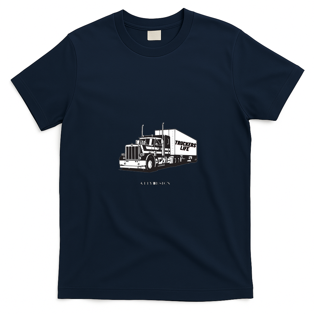 Trucker’s Life Second Edition T-Shirt - Navy Blue