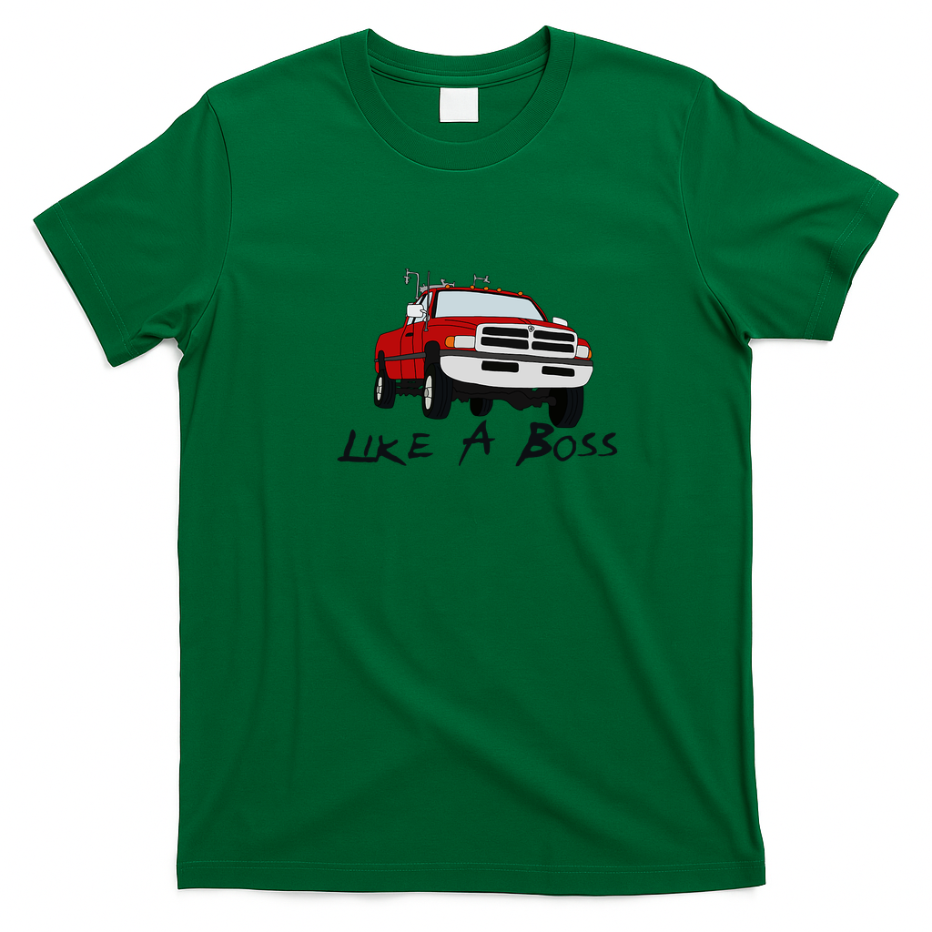 Twister Like A Boss Retro Graphic Tee - Irish Green