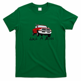 Twister Like A Boss Retro Graphic Tee - Irish Green