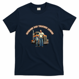 Husband Dad Trucker Legacy T-Shirt - Navy Blue
