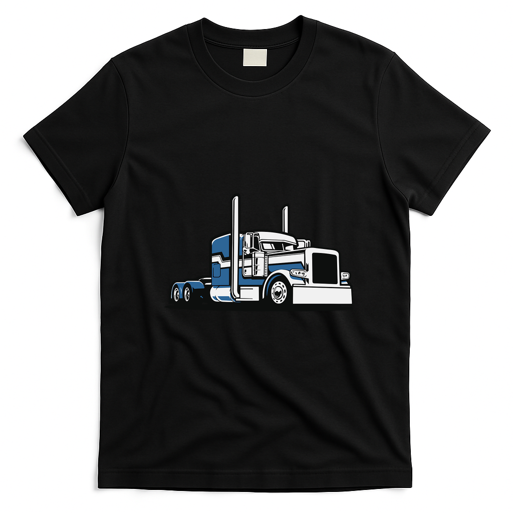 Trucker Legend Bold Graphic Tee - Black