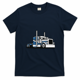 Trucker Legend Bold Graphic Tee - Navy Blue