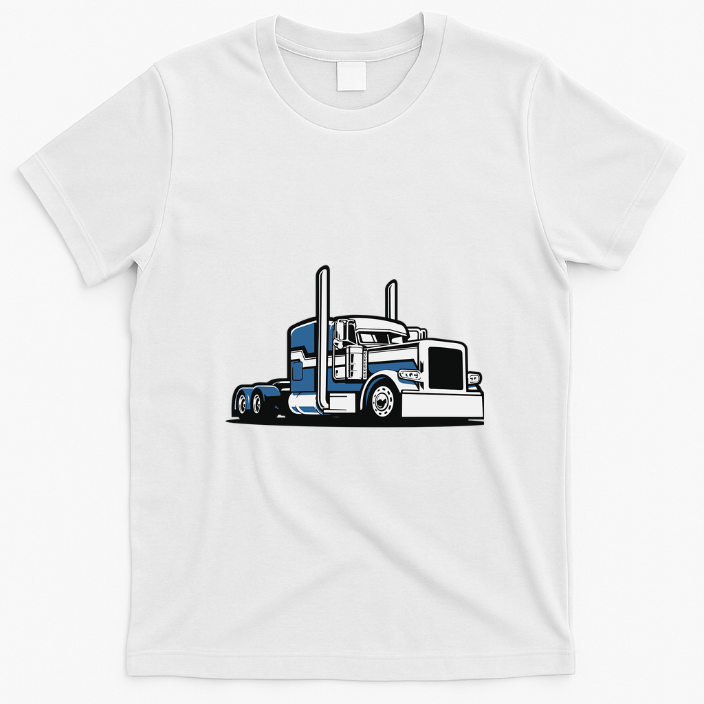 Trucker Legend Bold Graphic Tee - White