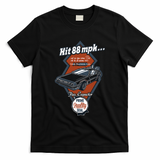 Time Machine Car Graphic T-Shirt - Black