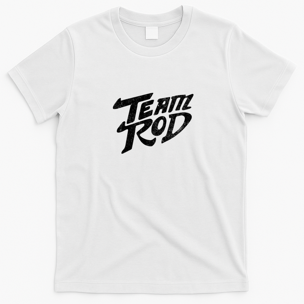 Team Rod Vintage Hot Rod Logo T-Shirt - White