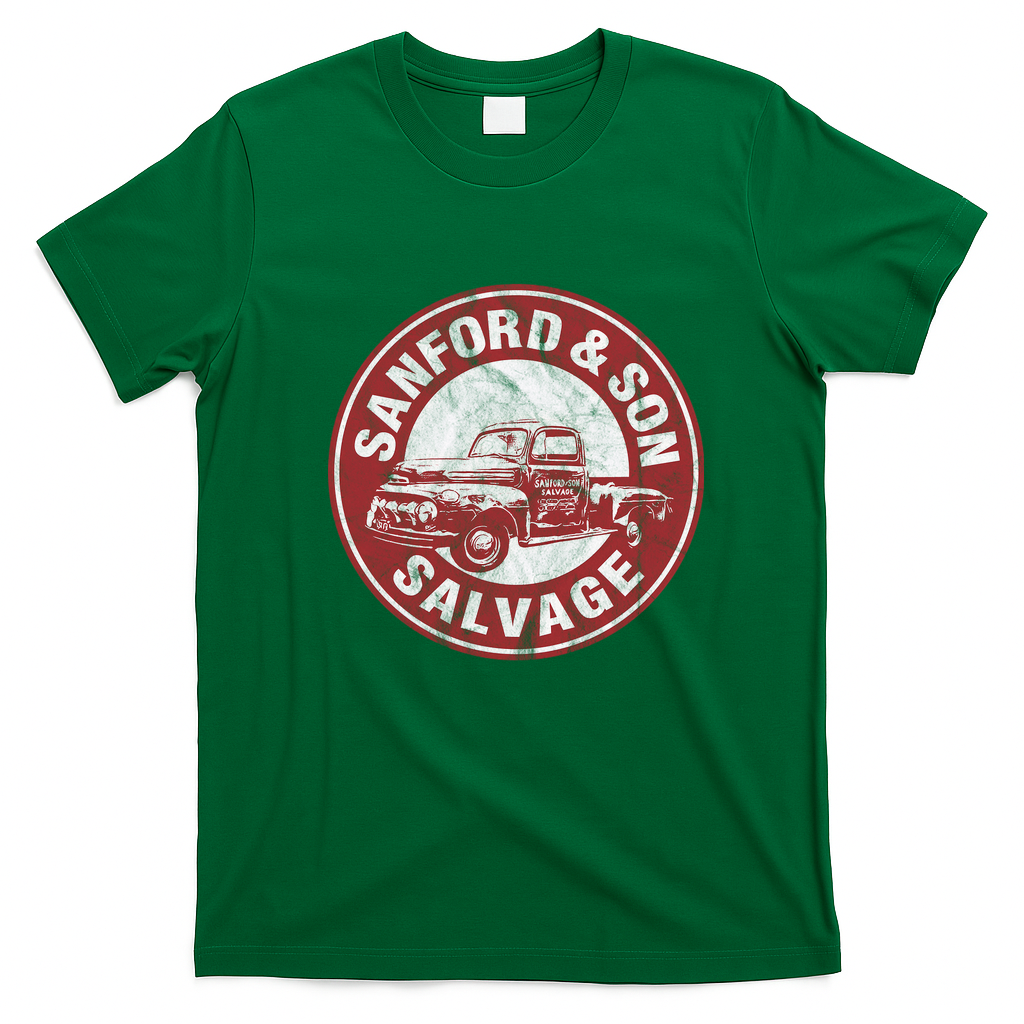 Funny 90s TV Family Retro T-Shirt - Irish Green