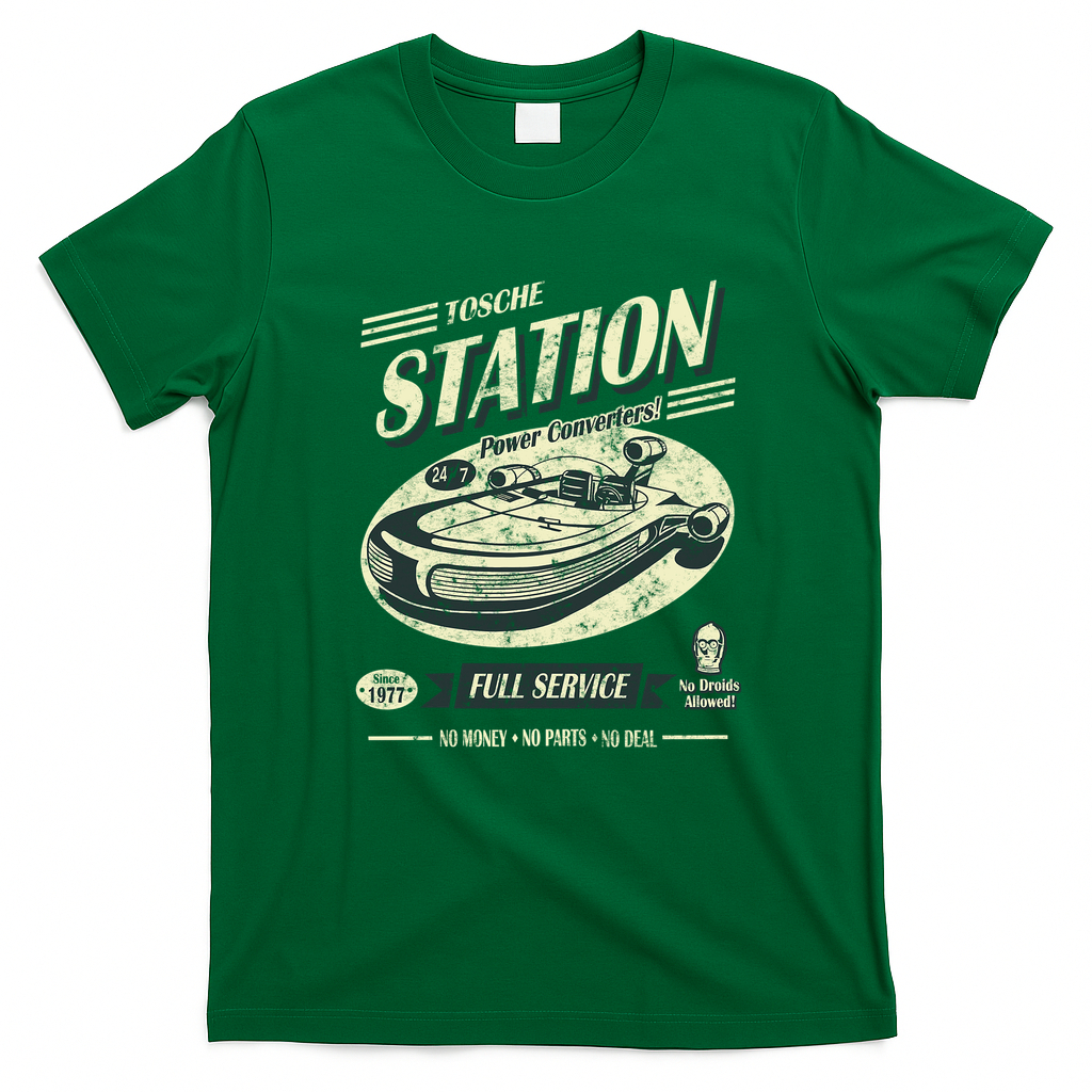 Tosche Station Retro Graphic Tee - Irish Green