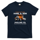 Over The Top Trucker - Hawk & Son Vintage Tee - Navy Blue