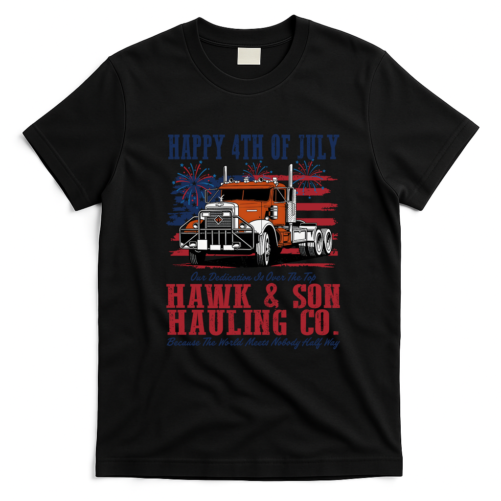 Hawk & Son 4th of July Arm Wrestling Tee - Black