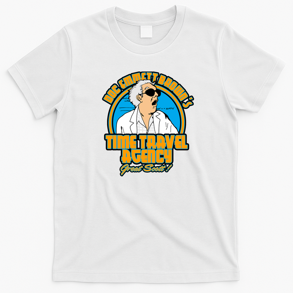 Time Travel Agency Vintage T-Shirt - White