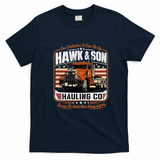 Over the Top Hawk & Son Arm Wrestling T-Shirt - Navy Blue