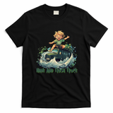 Hank and Trash Truck Cartoon Retro Graphic Tee - Black