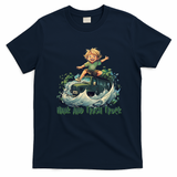 Hank and Trash Truck Cartoon Retro Graphic Tee - Navy Blue