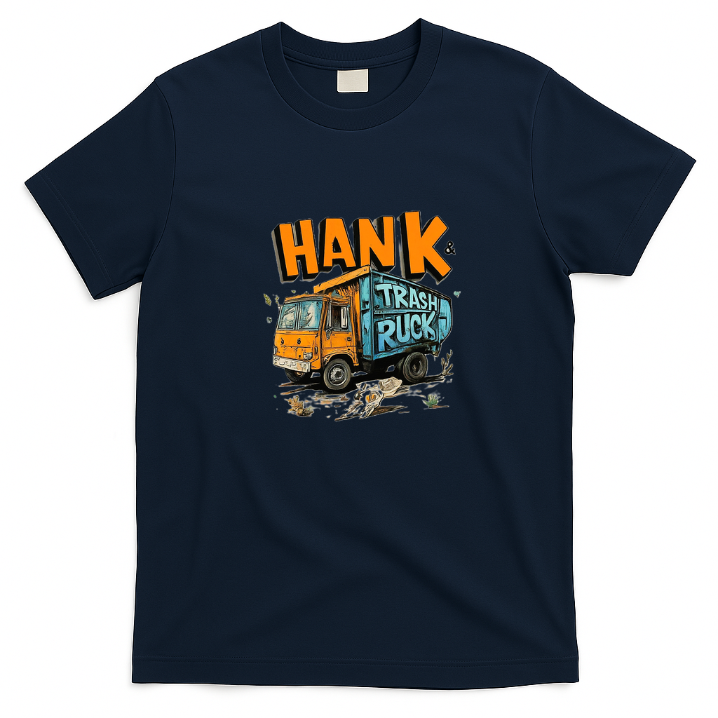Team Trash Titans Retro Graphic Tee - Navy Blue