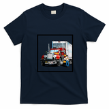 Truck and trailer Graphic T-Shirt - Navy Blue