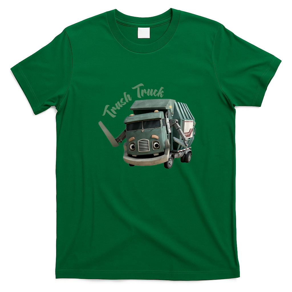 Trash Truck Classic Graphic T-Shirt - Irish Green