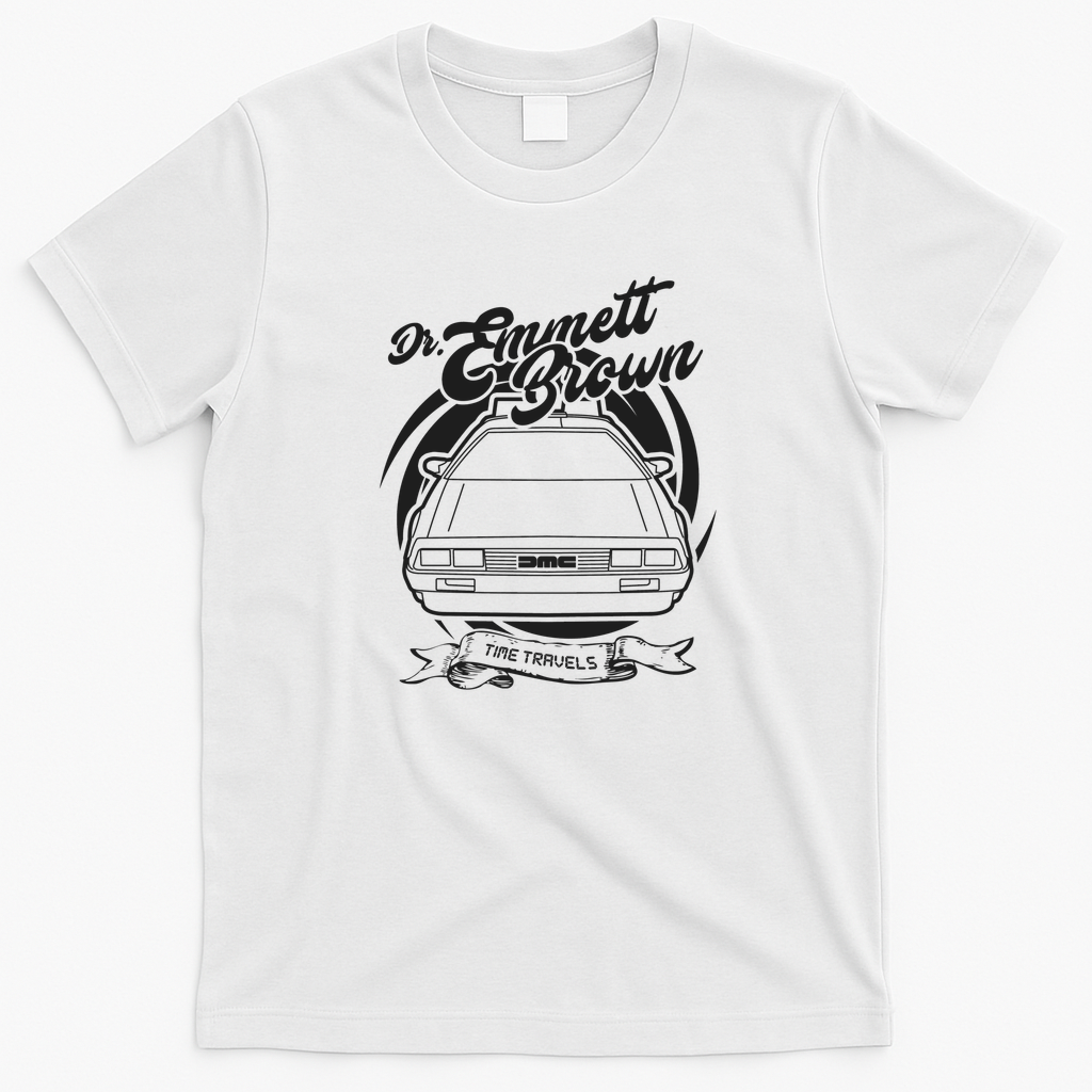 Time Travel Retro Graphic Tee – Edition 2 - White