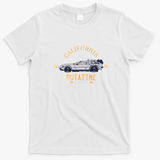OUTATIME License Plate Retro Graphic Tee - White