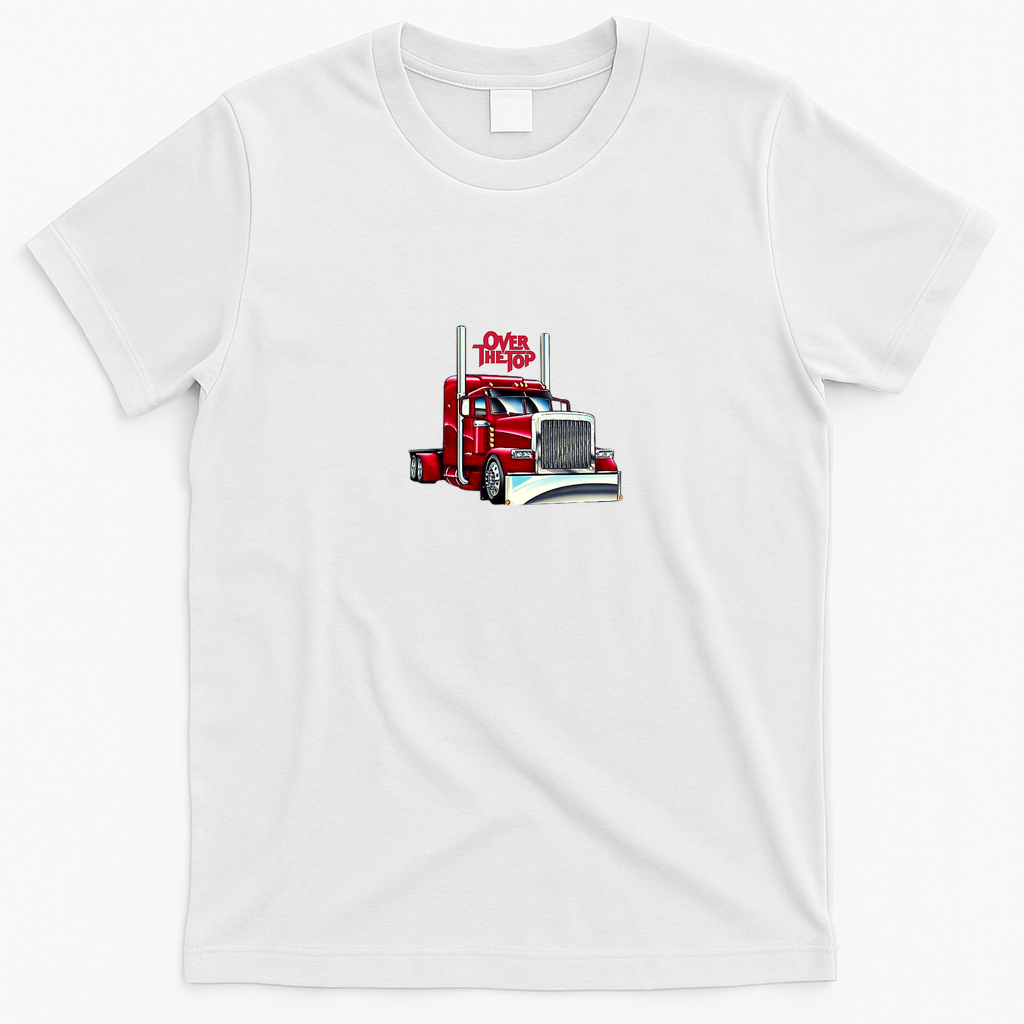 Over the Top Retro Movie T-Shirt - White
