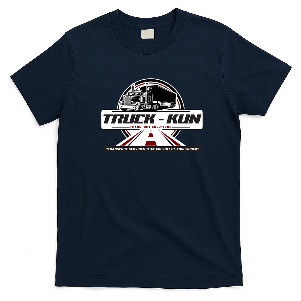 Truck-Kun Anime Truck Graphic Tee - Navy Blue