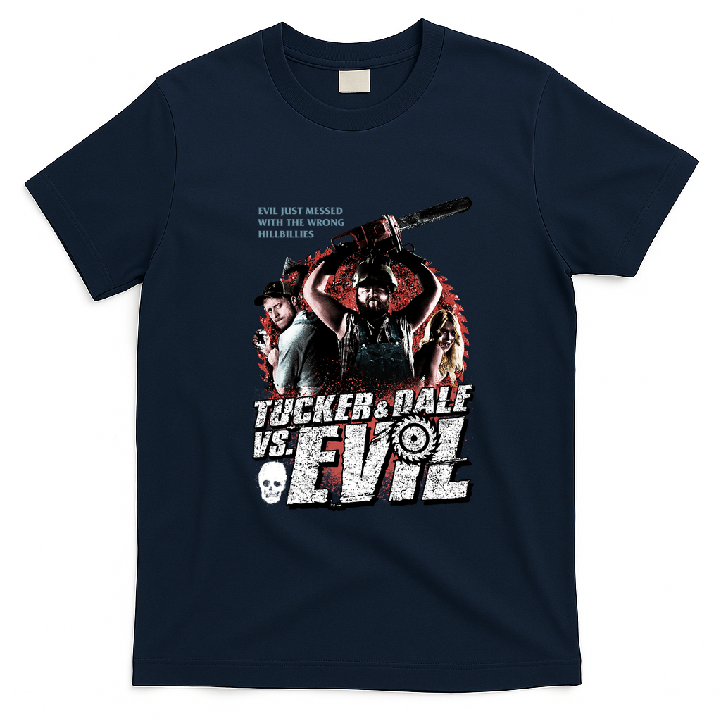 Tucker Classic Retro Graphic Tee - Navy Blue