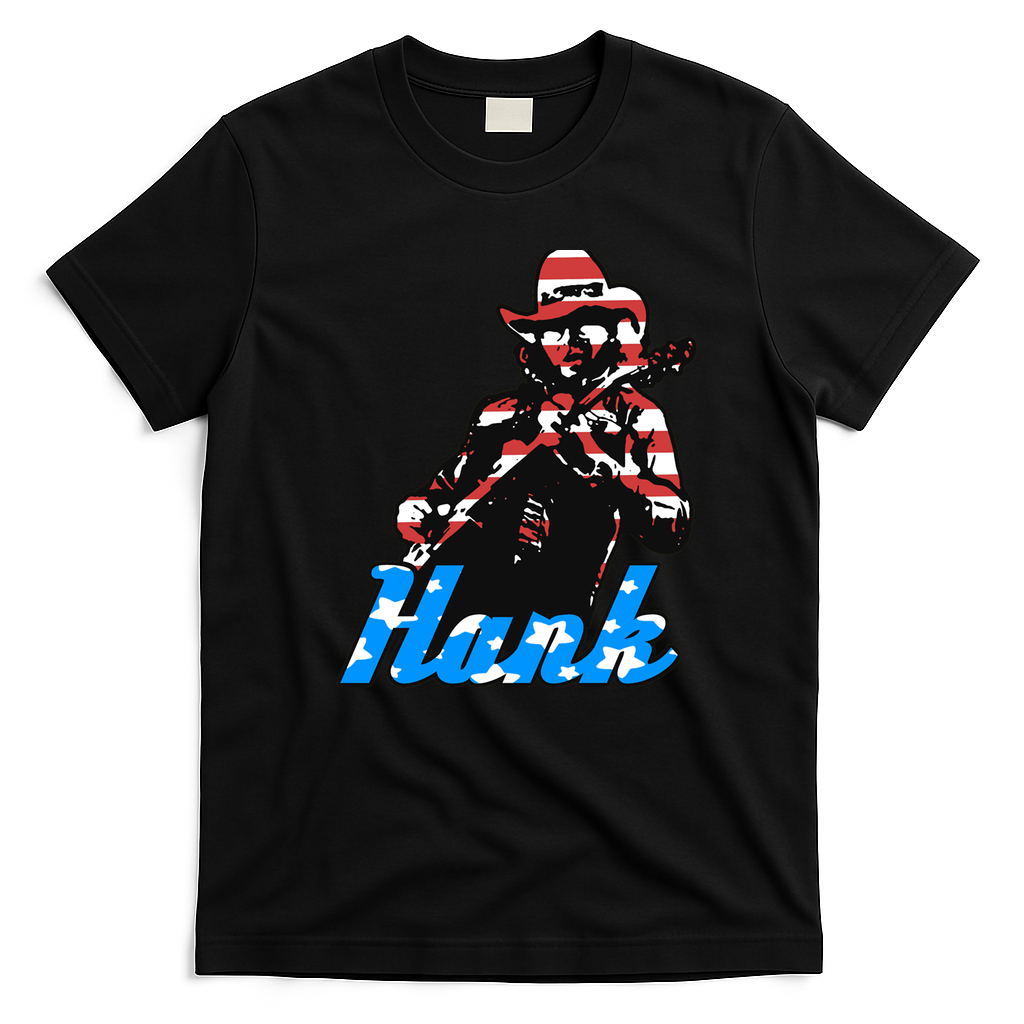 Hank USA Retro Graphic Tee - Black