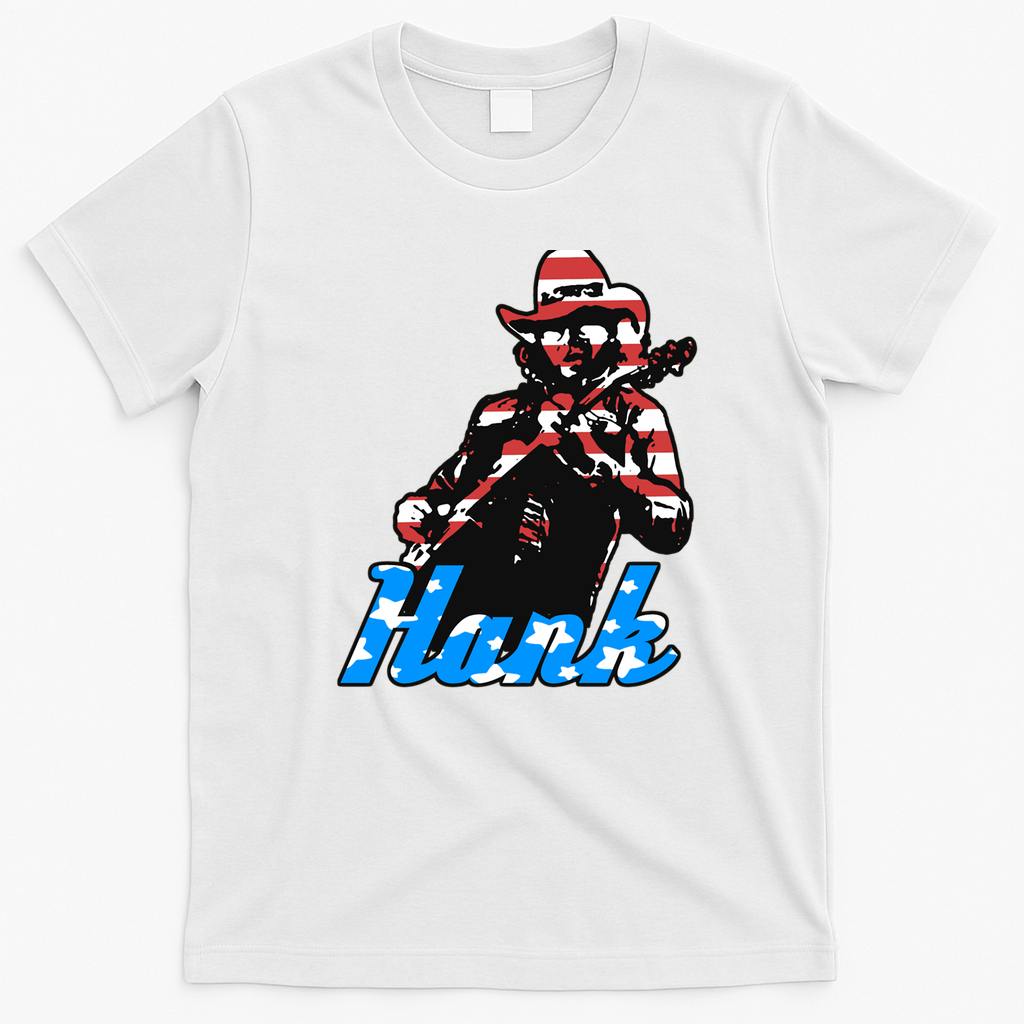 Hank USA Retro Graphic Tee - White