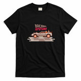 Vintage Classic Car DeLorean Film Graphic T-Shirt - Black