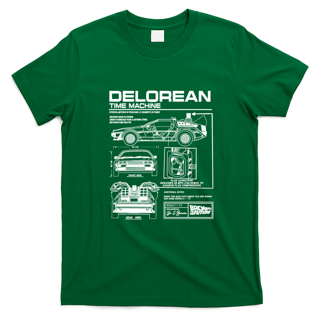 DMC DeLorean Special Series T-Shirt - Irish Green