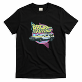 Vintage Classic Car DeLorean Back Graphic T-Shirt - Black