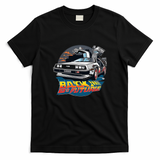 Vintage Classic Car DeLorean DMC-12 Graphic T-Shirt - Black