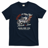 Hawk & Son 1987 Vintage Hauling T-Shirt - Navy Blue